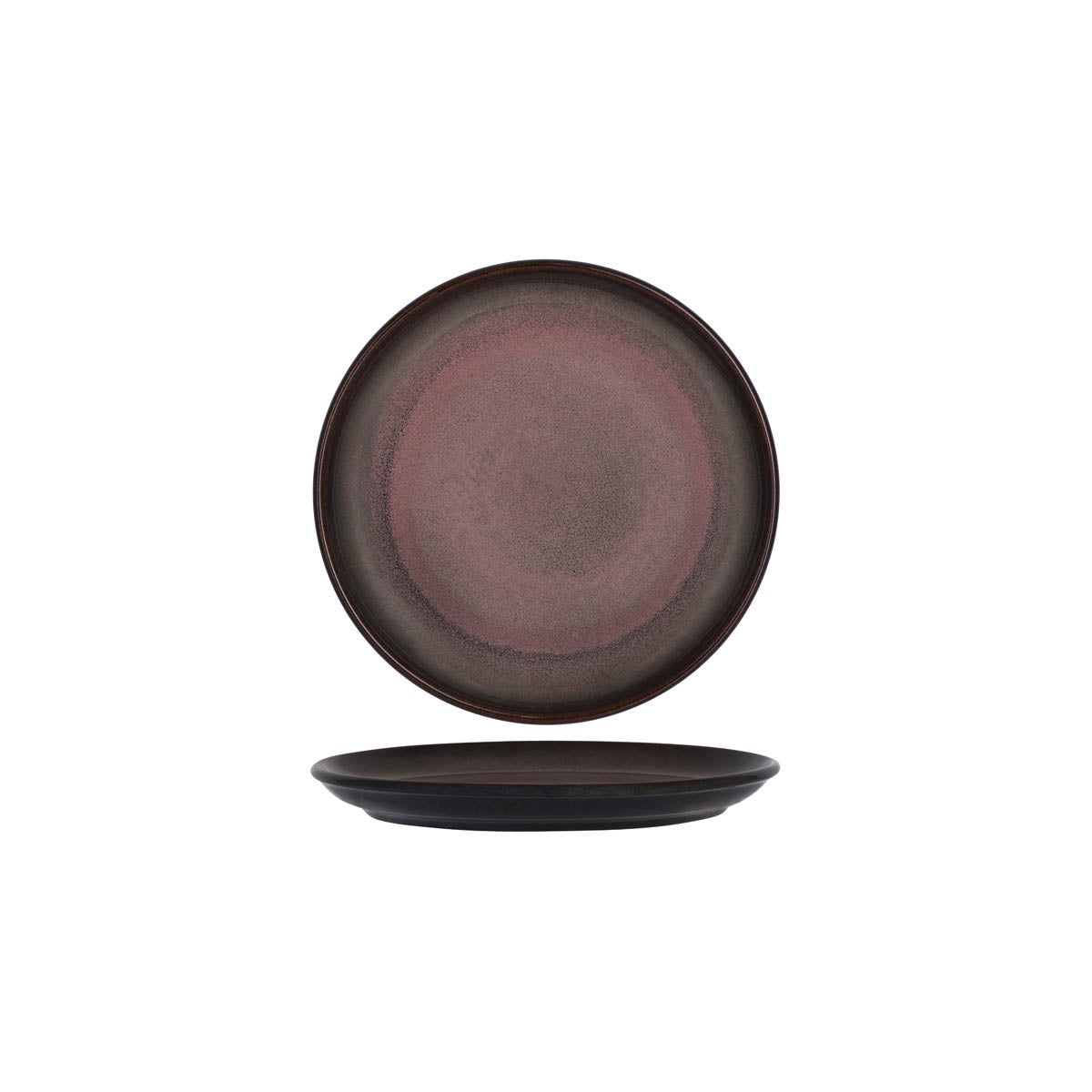 TABLEKRAFT ARTISTICA RND PLATE ROLLED EDGE 220mm MULBERRY
