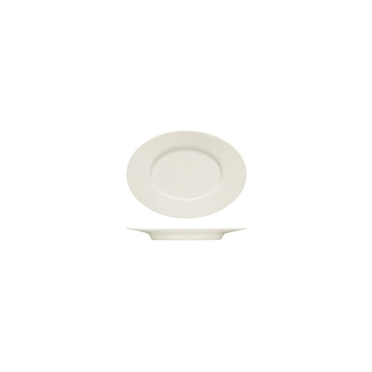 BAUSCHER PURITY OVAL PLATTER w/RIM 180x131mm
