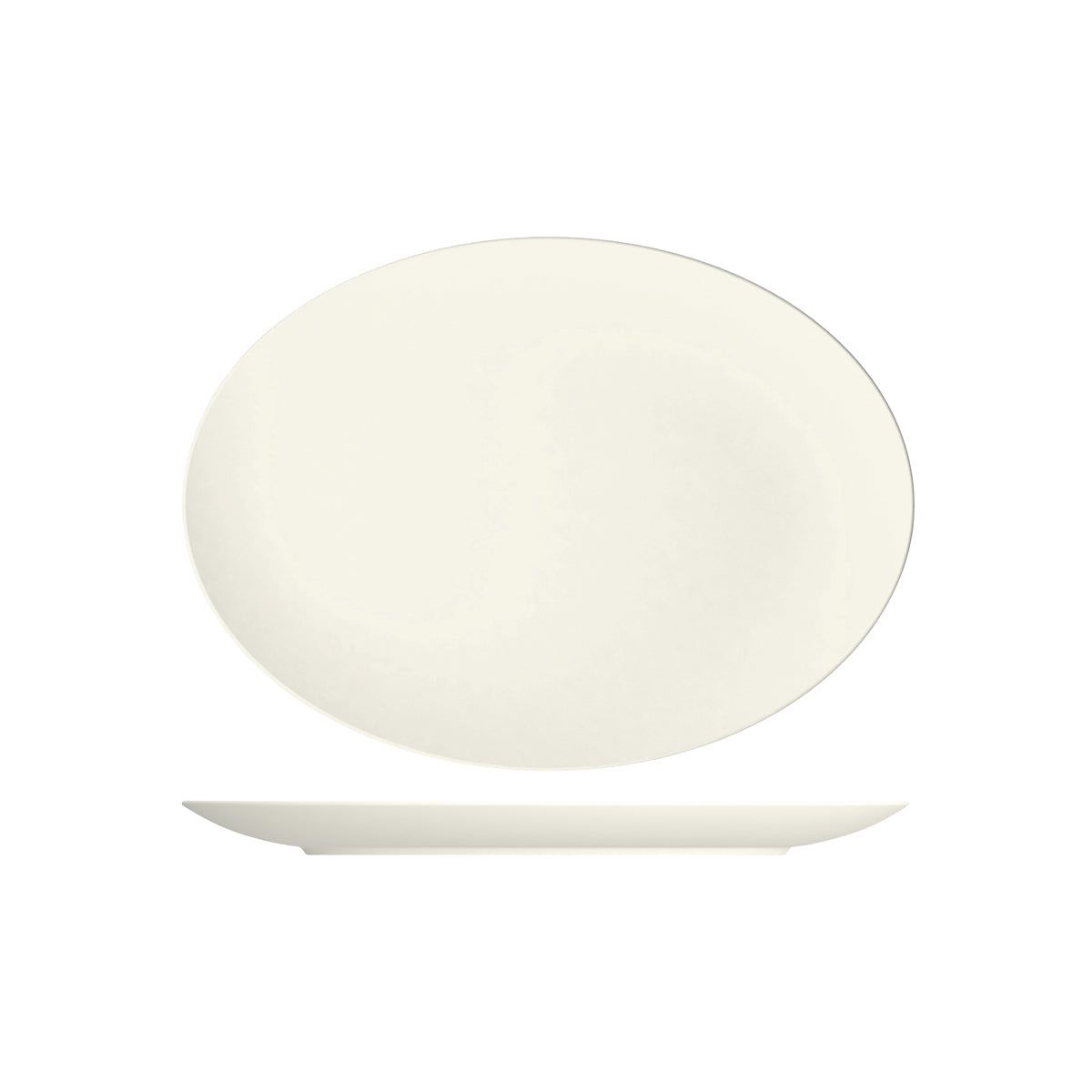 BAUSCHER PURITY OVAL COUPE PLATTER 370x272mm