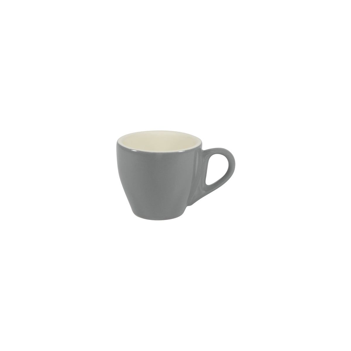 Brew-French Grey/White Espresso Cup 90Ml Pack of 6