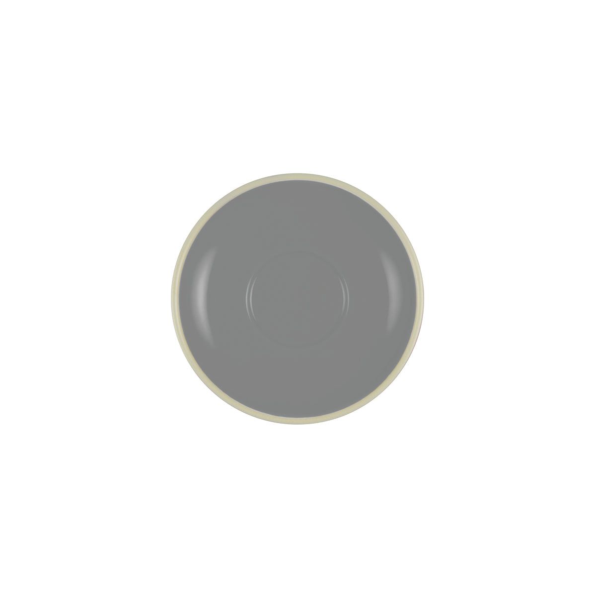 Brew-French Grey/White Espresso Saucer To Suit Bw0500 Pack of 6