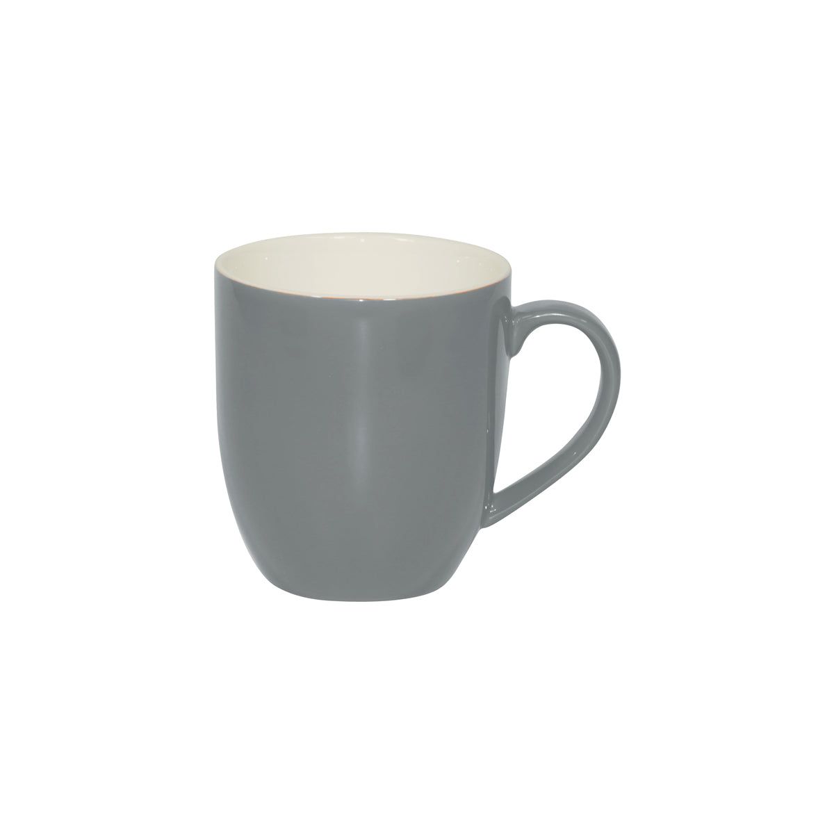 Brew-French Grey/White Mug 380Ml Pack of 6