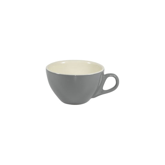 Brew-French Grey/White Cappuccino Cup 220Ml Pack of 6