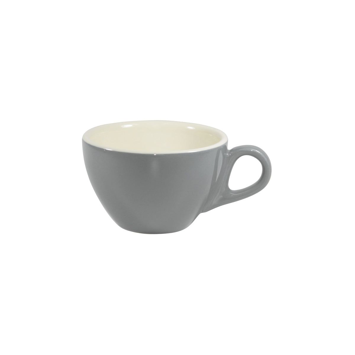 Brew-French Grey/White Latte Cup 280Ml Pack of 6