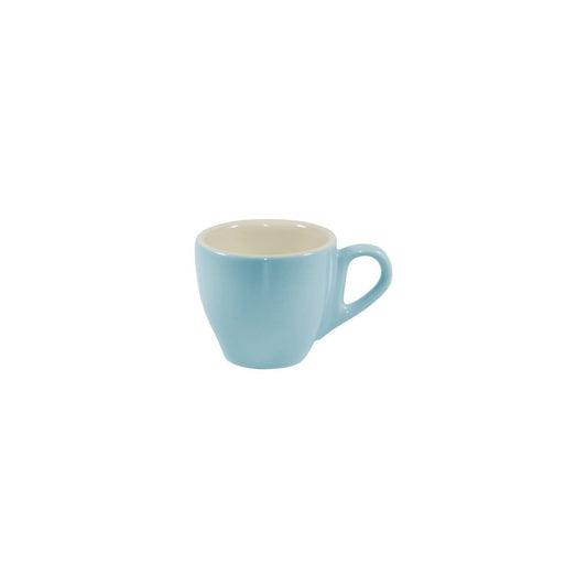Brew-Maya Blue/White Espresso Cup 90Ml Pack of 6