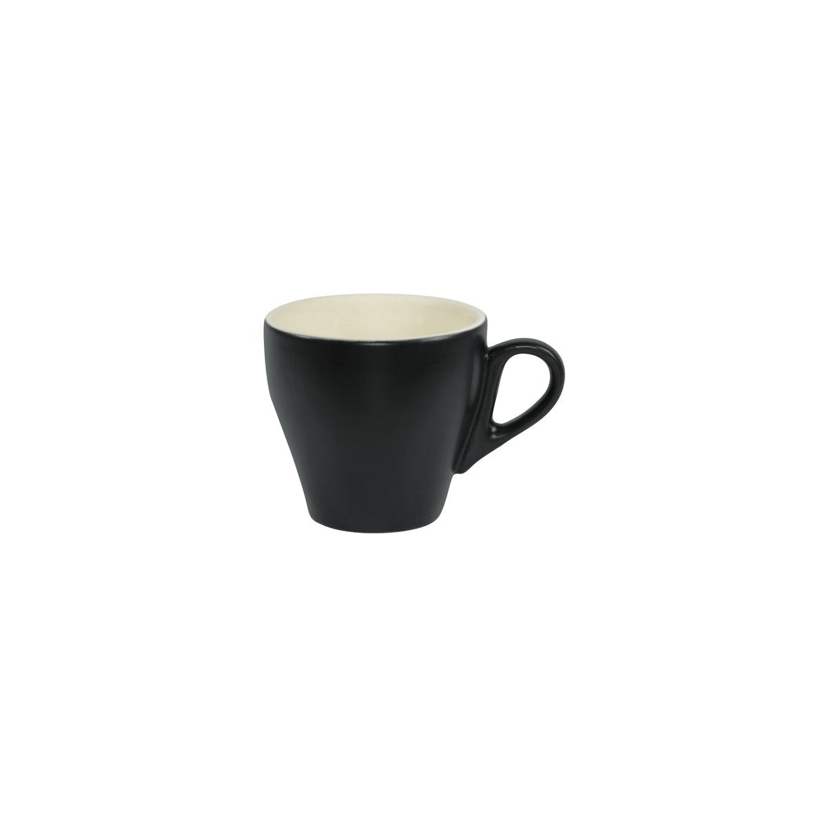 Brew-Smoke/White Matt Long Black Cup 220Ml Pack of 6