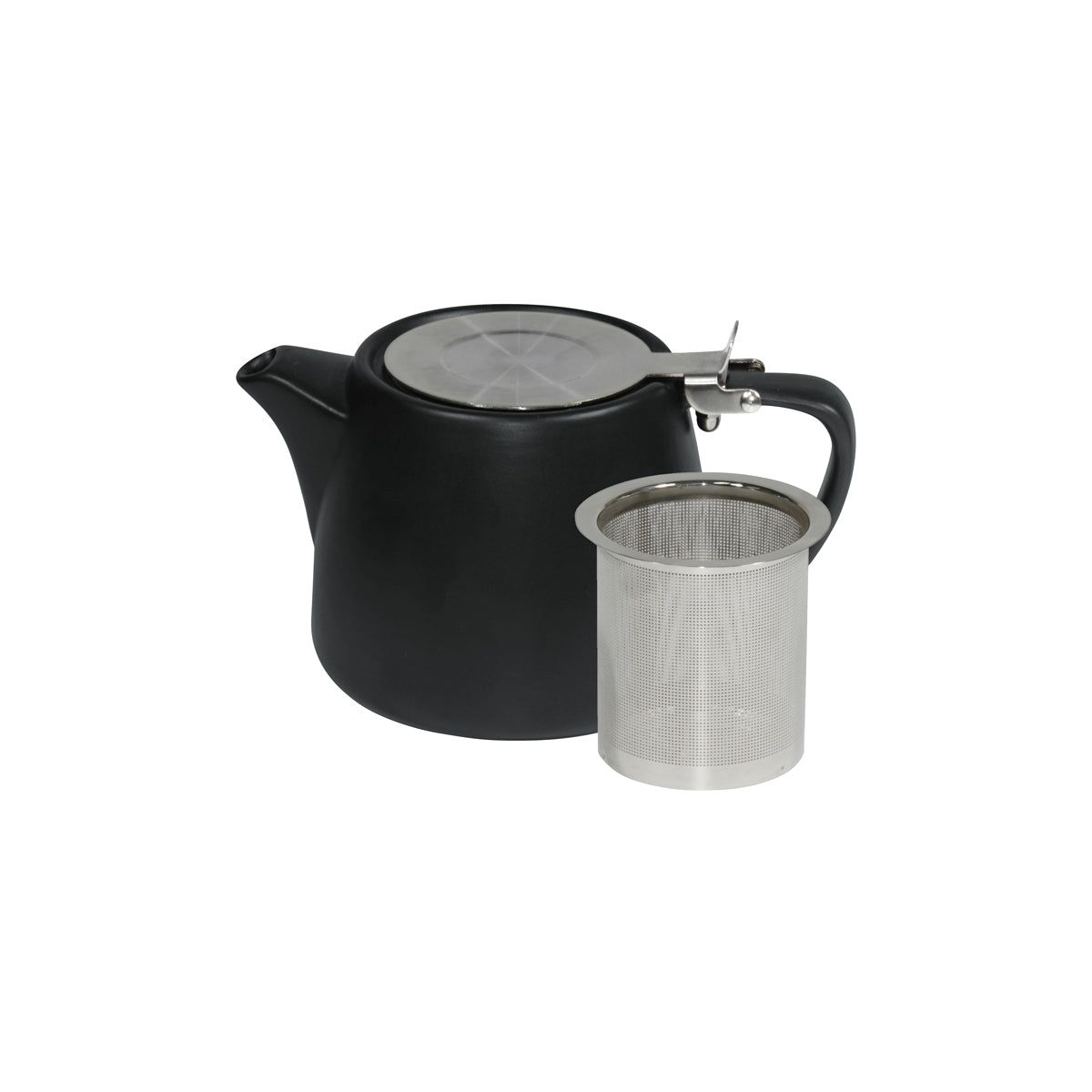 Brew-Smoke Stackable Matt Teapot 500Ml Ss Infuser/Lid Pack of 2