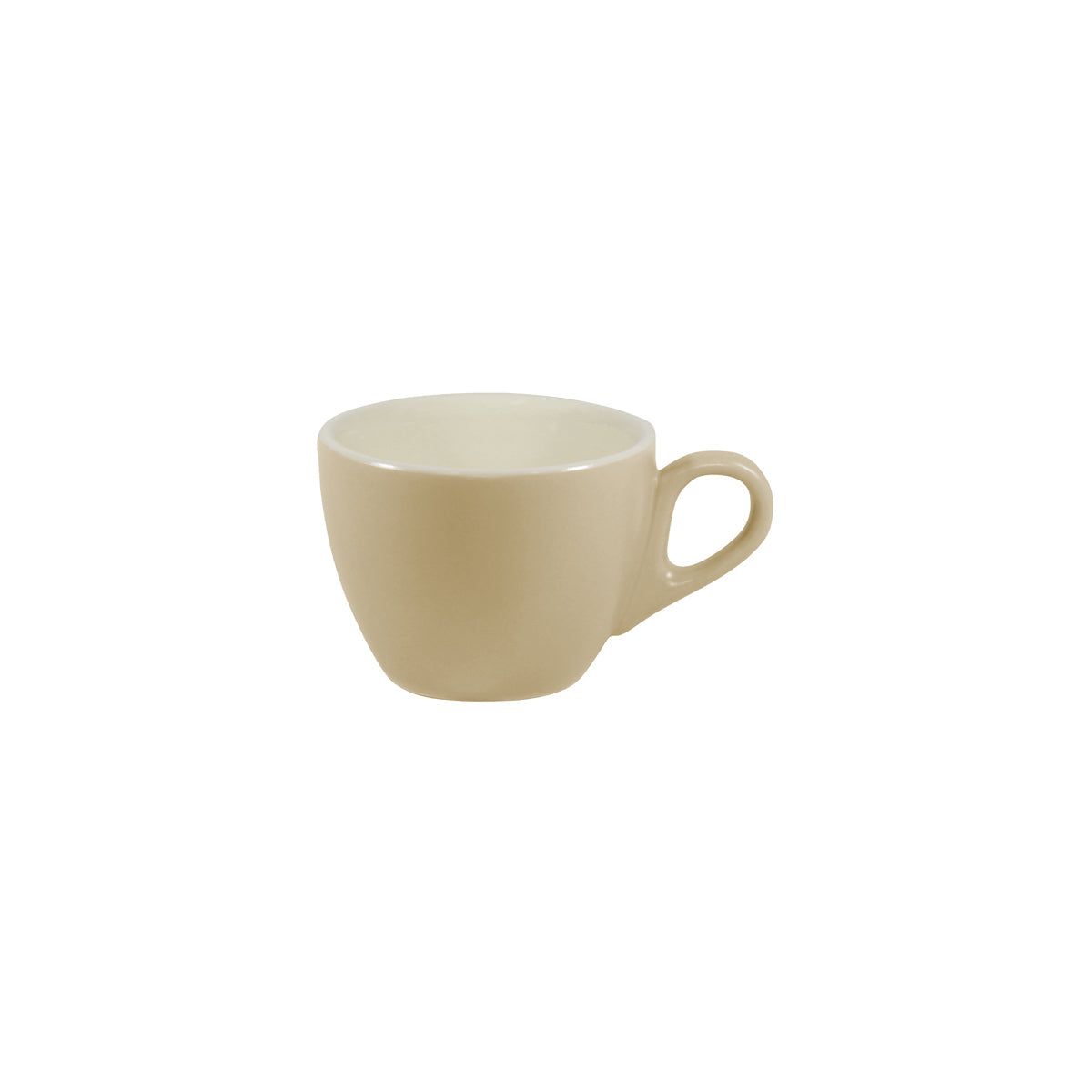 Brew-Harvest/White Matt Flat White Cup 160Ml Pack of 6