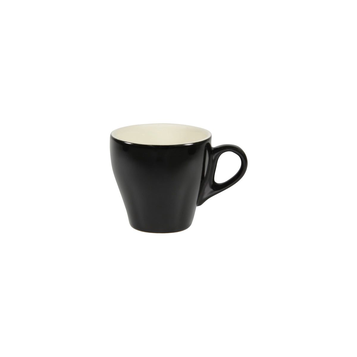 Brew-Onyx/White Long Black Cup 220Ml Pack of 6