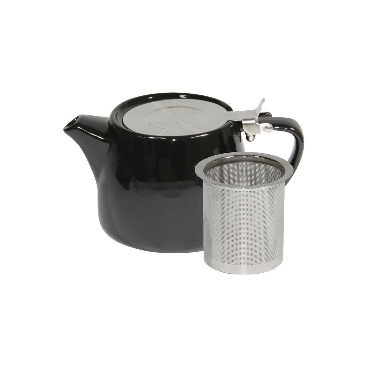 Brew-Onyx Stackable Teapot 600Ml Ss Infuser/Lid Pack of 2