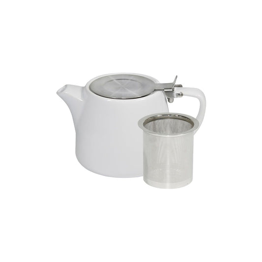 Brew-White Stackable Teapot 500Ml Ss Infuser/Lid Pack of 2