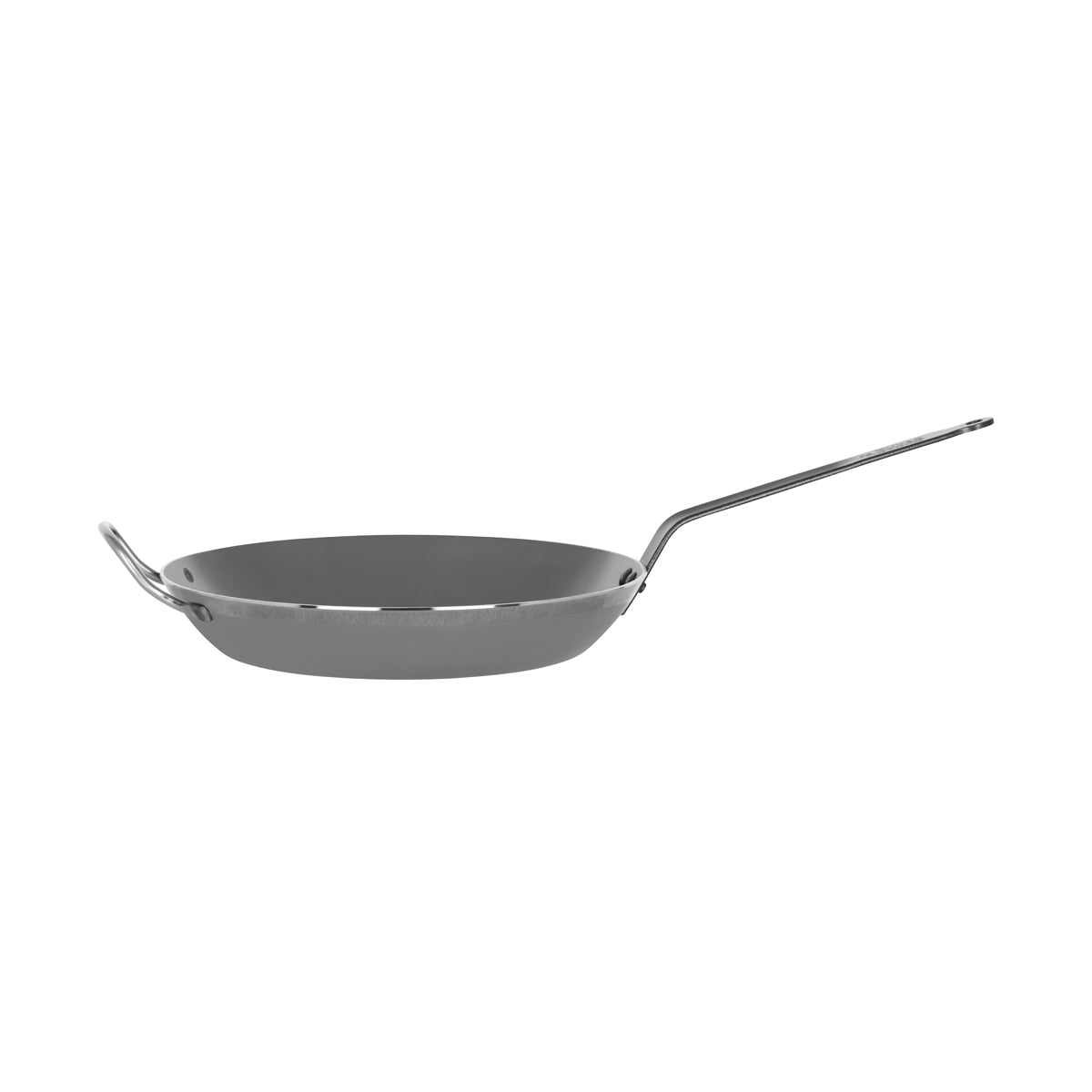 DEBUYER CARBONE PLUS ROUND FRYPAN STEEL 320x44mm