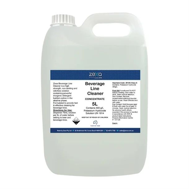 Zexa Beverage Line Cleaner 5L