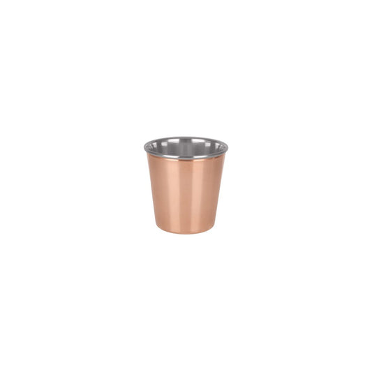 CHEF INOX MINIATURE COPPER POT S/S INTERIOR 85x85mm