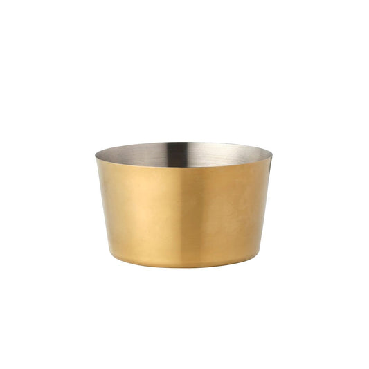 CHEF INOX MINIATURE SAUCE PAN W/O HDL BRUSHED BRASS 140mm