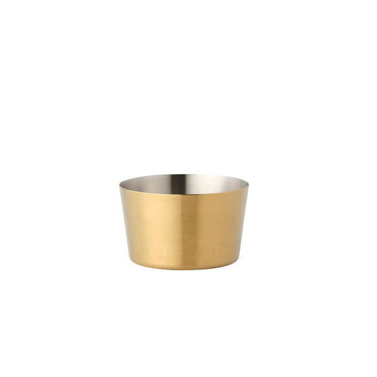 CHEF INOX MINIATURE SAUCE PAN W/O HDL BRUSHED BRASS 100mm