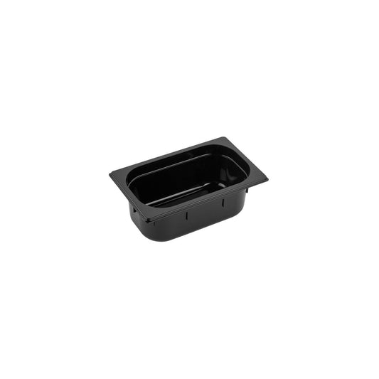 GASTRONORM PAN- POLYCARB 1/4 x 100mm2.25lt BLACK