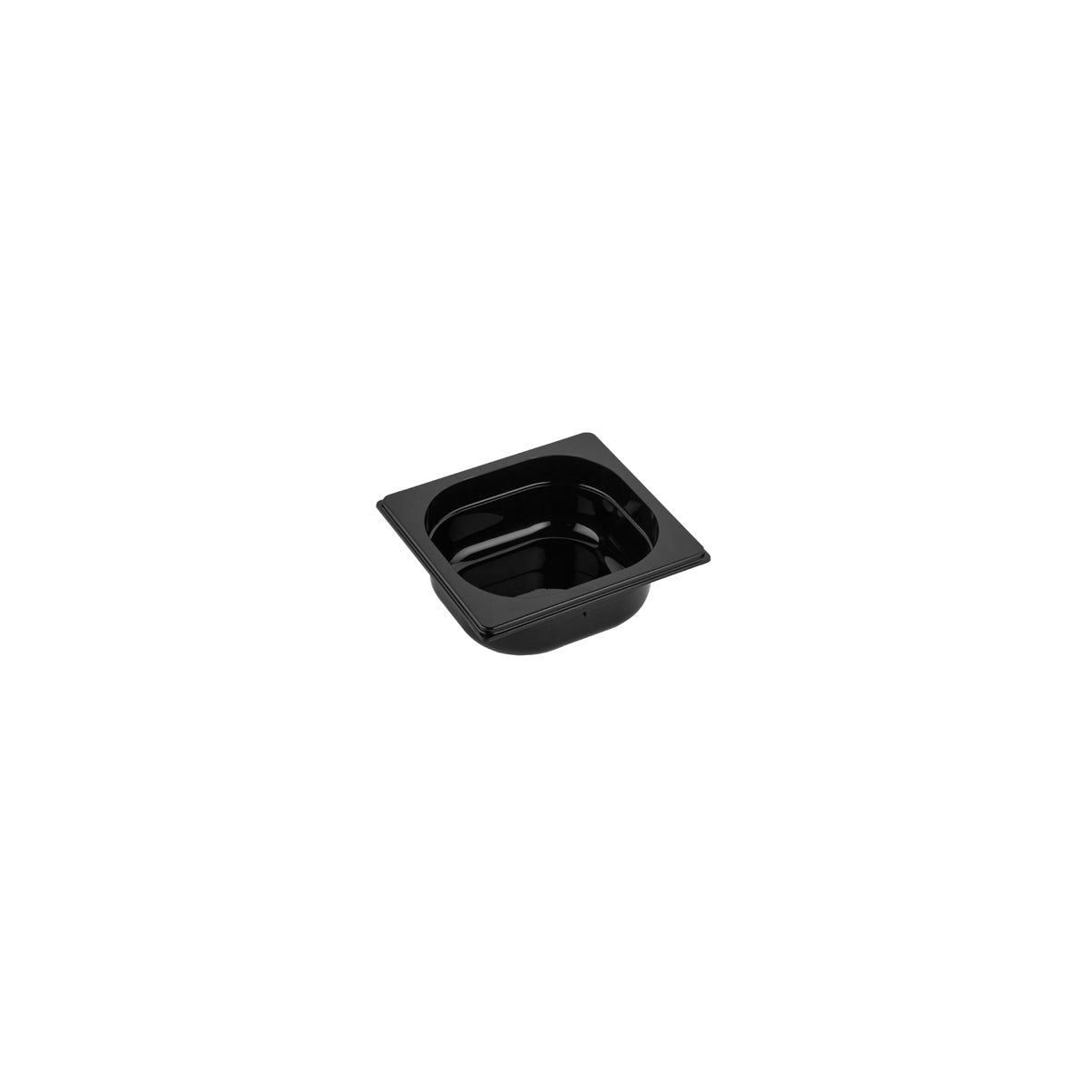 GASTRONORM PAN- POLYCARB 1/6 SIZE 65mm1.0lt BLACK