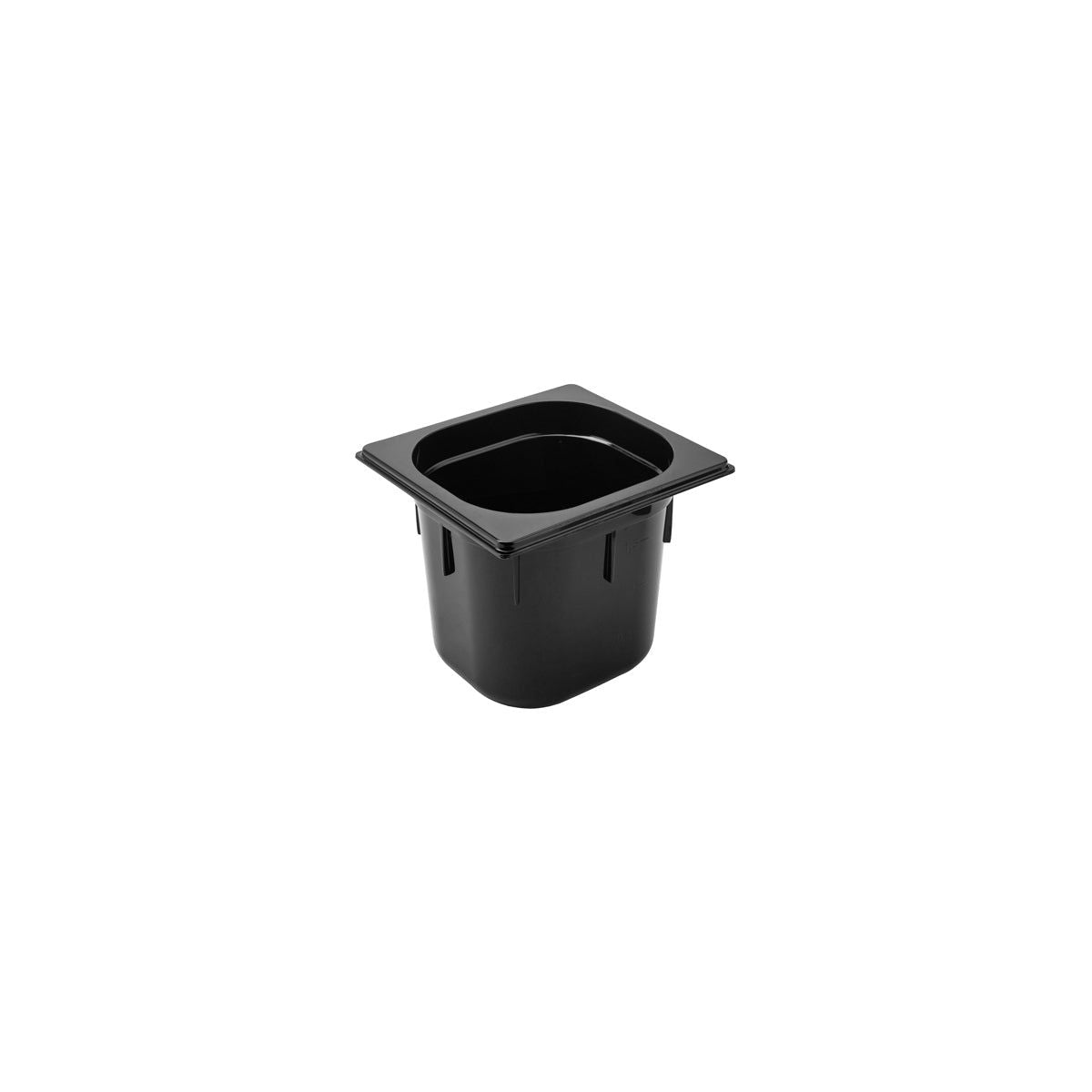 POLYCARBONATE BLACK GASTRONORM PAN-1/6 SIZE 150mm2.25l