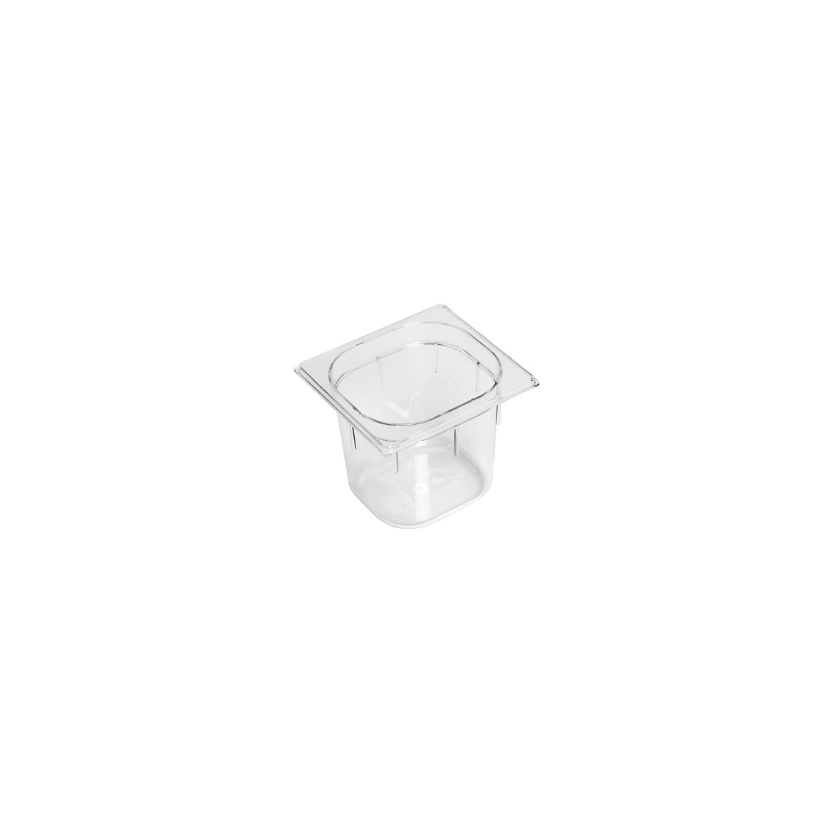 POLYCARBONATE CLEAR GASTRONORM PAN-1/6 SIZE 150mm2.25l