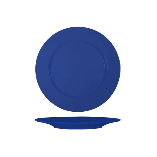 SUPERWARE DARK BLUE ROUND PLATE RIM 230mm