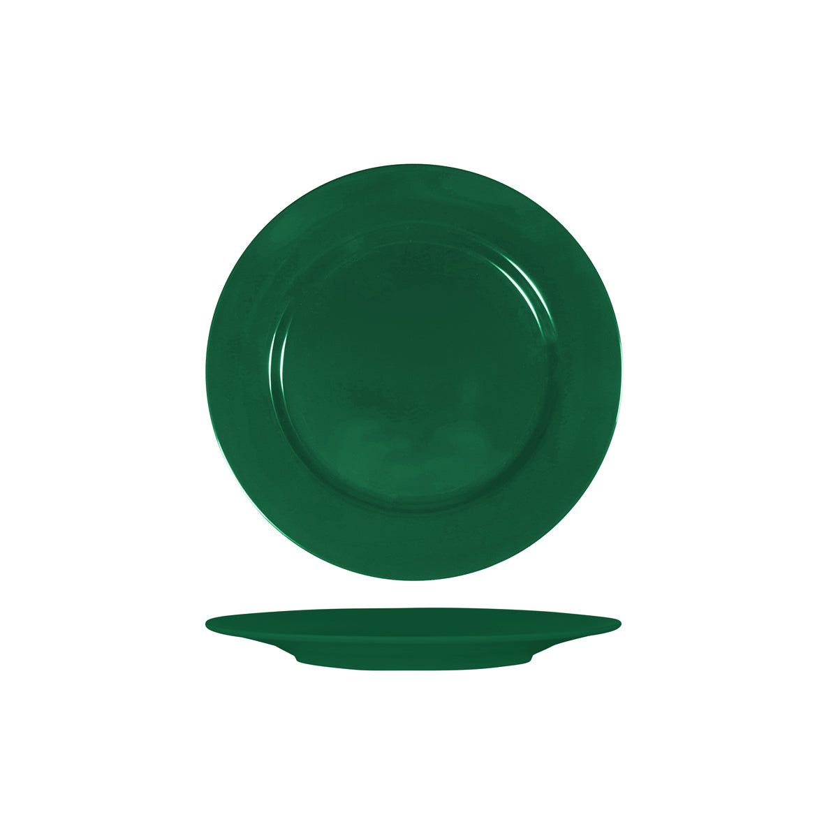 SUPERWARE GREEN GREEN ROUND PLATE RIM 230mm
