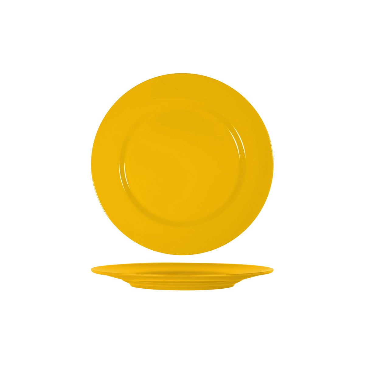 SUPERWARE DARK YELLOW ROUND PLATE RIM 230mm