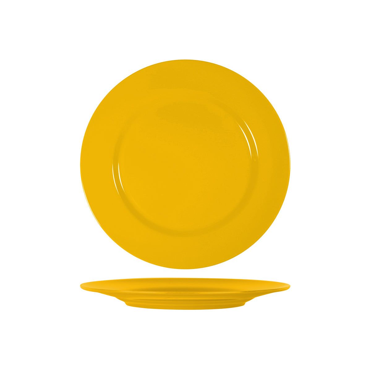 SUPERWARE DARK YELLOW ROUND PLATE RIM 260mm