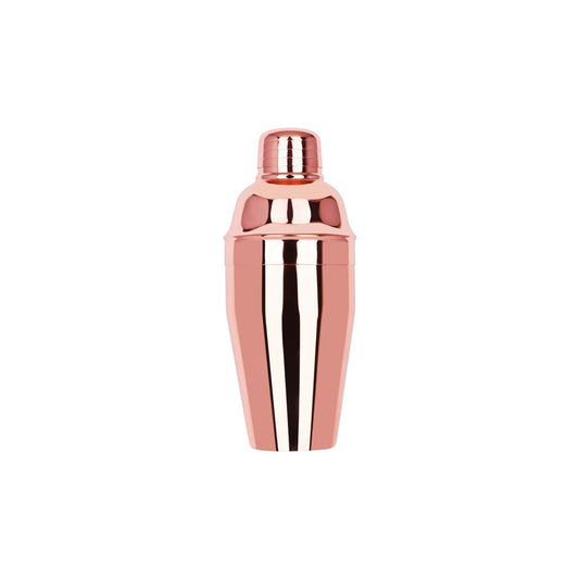 ZANZI CLASSIC CLUB COCKTAIL SHAKER 3pc ROSE GOLD 300ml