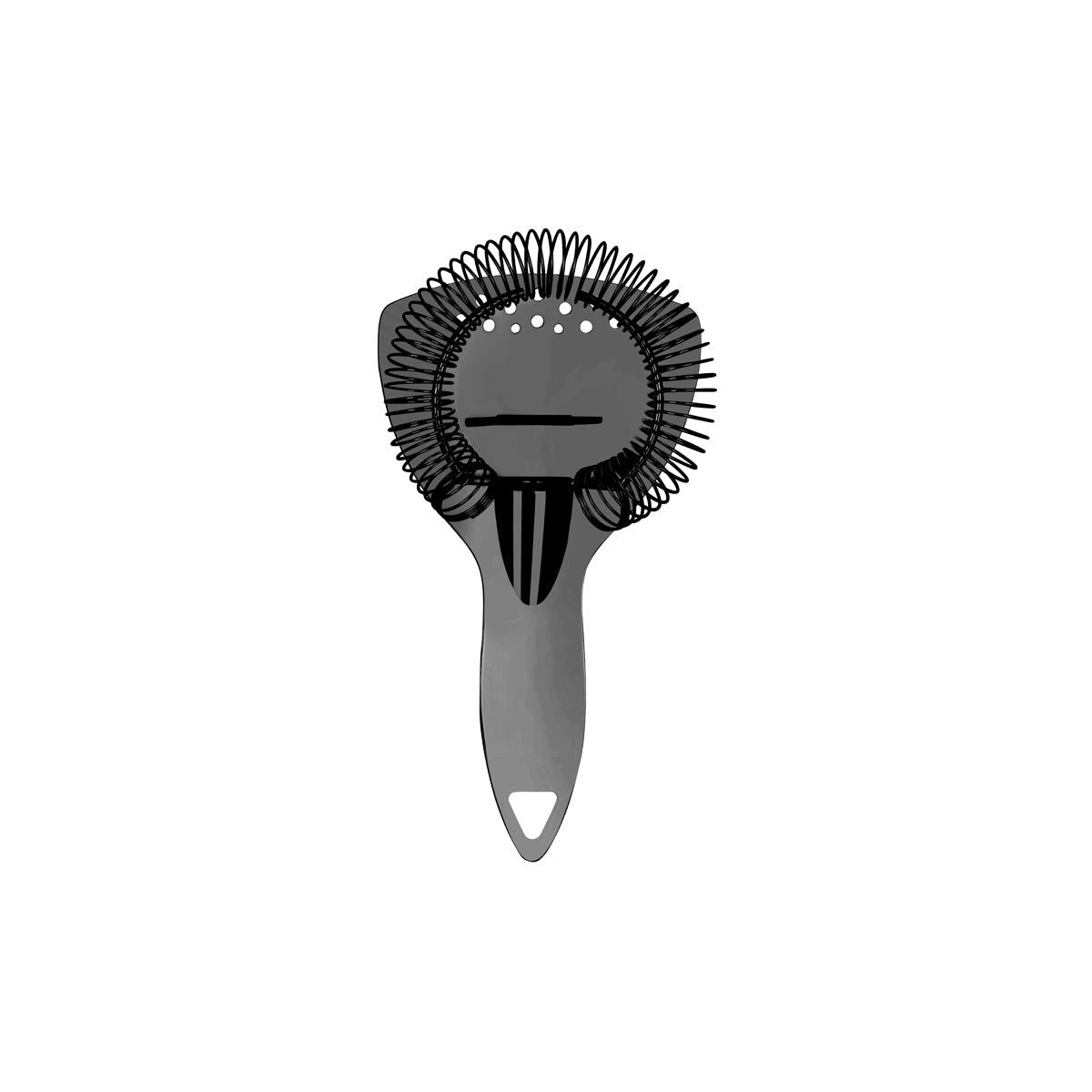 ZANZI LUXURY STRAIN COCKTAIL STRAINER w/HDL GUN METAL 200mm