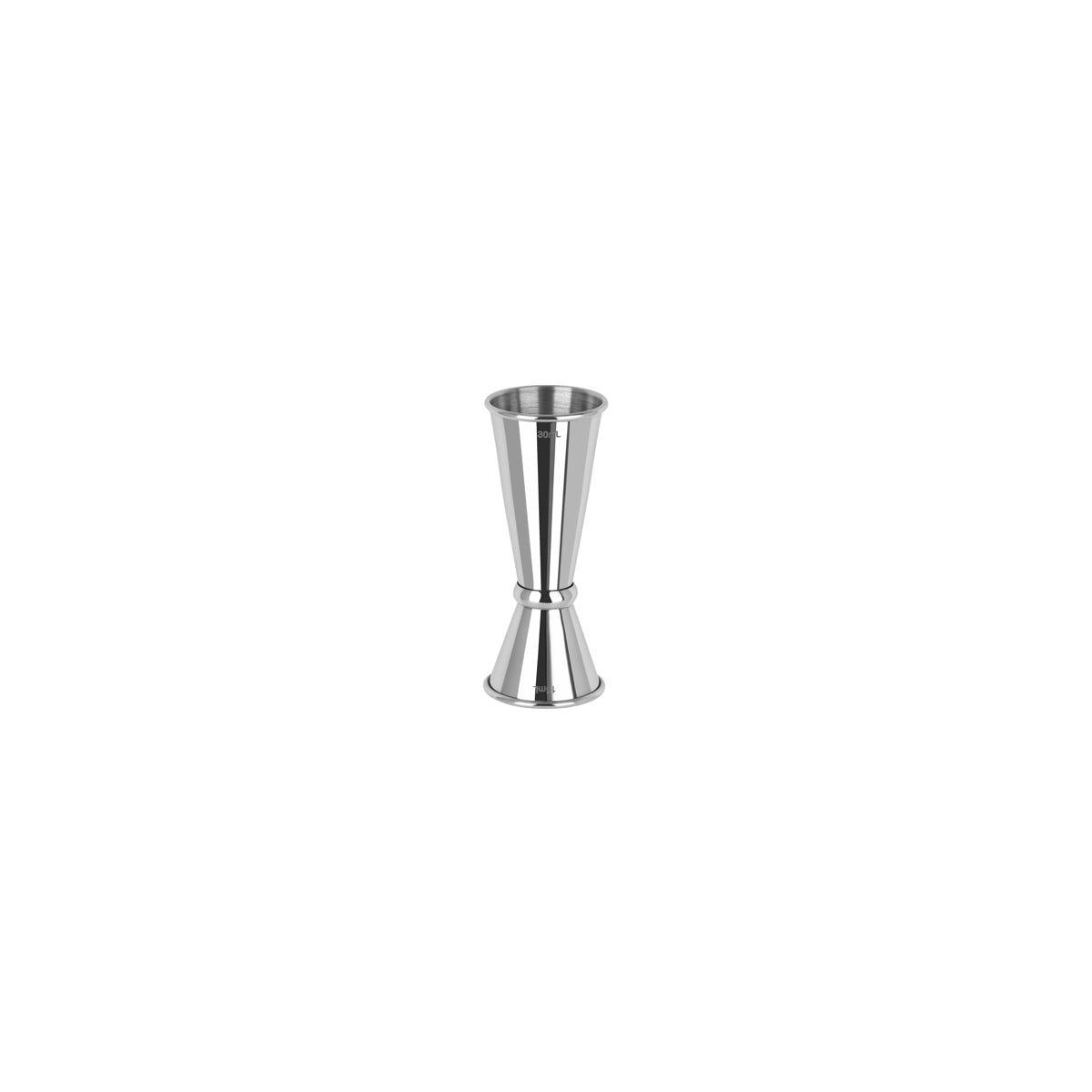 ZANZI TOKYO JIGGER w/CURLED EDGE S/S 15/30ml