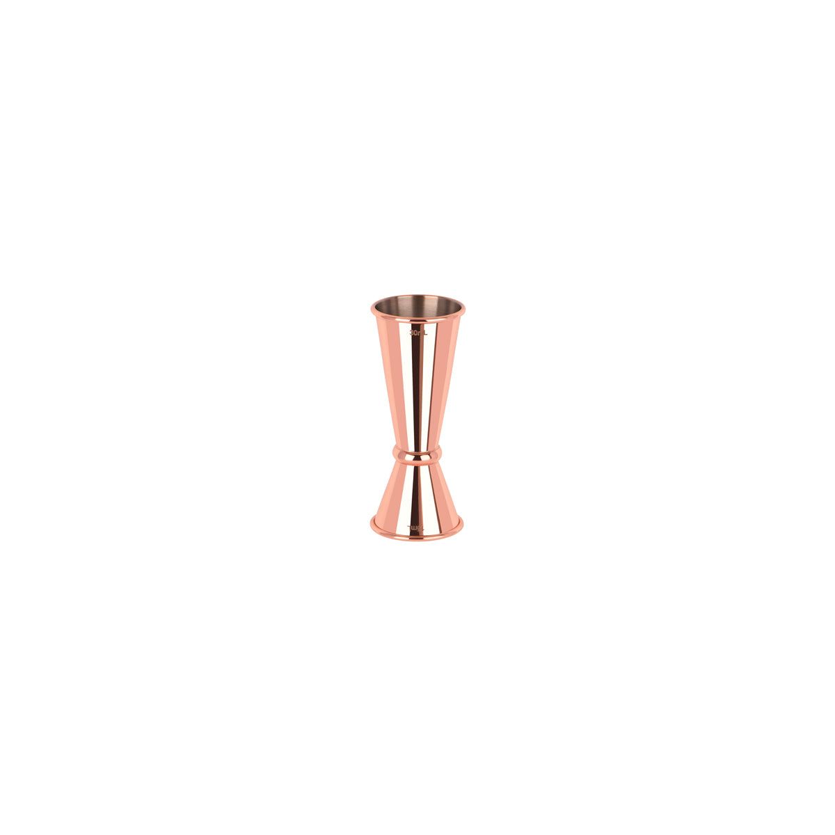 ZANZI TOKYO JIGGER w/CURLED EDGE ROSE GOLD 15/30ml
