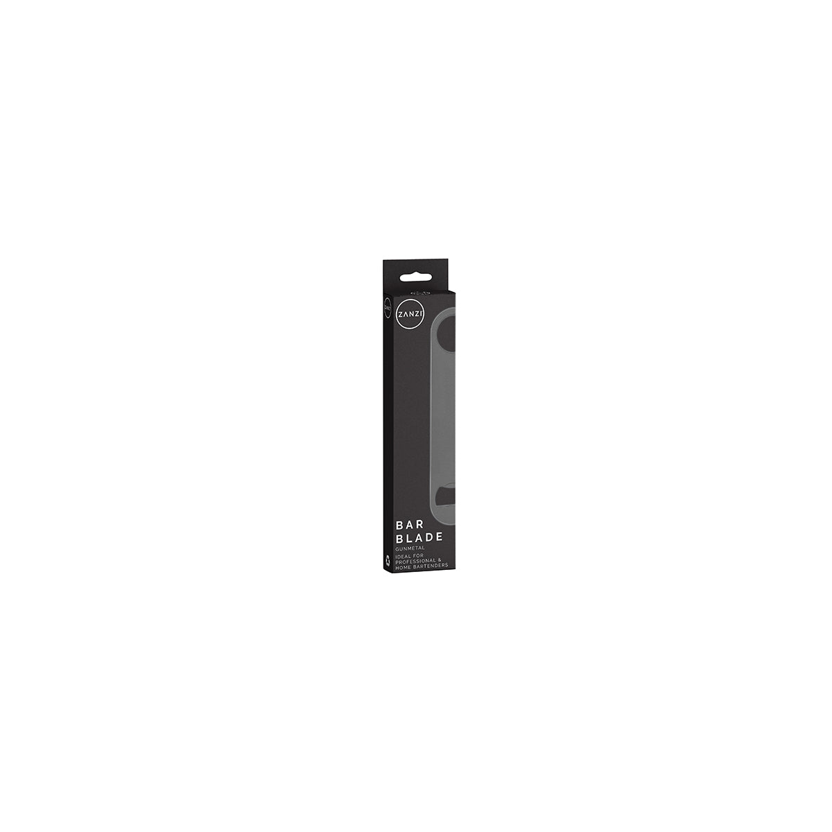 ZANZI BAR BLADE GUN METAL 180x40mm — packaging
