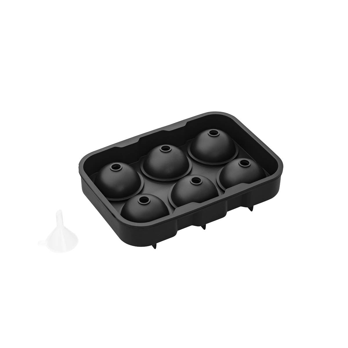 ZANZI SPHERICAL ICE MOULD SILICONE 6x46mm BLK
