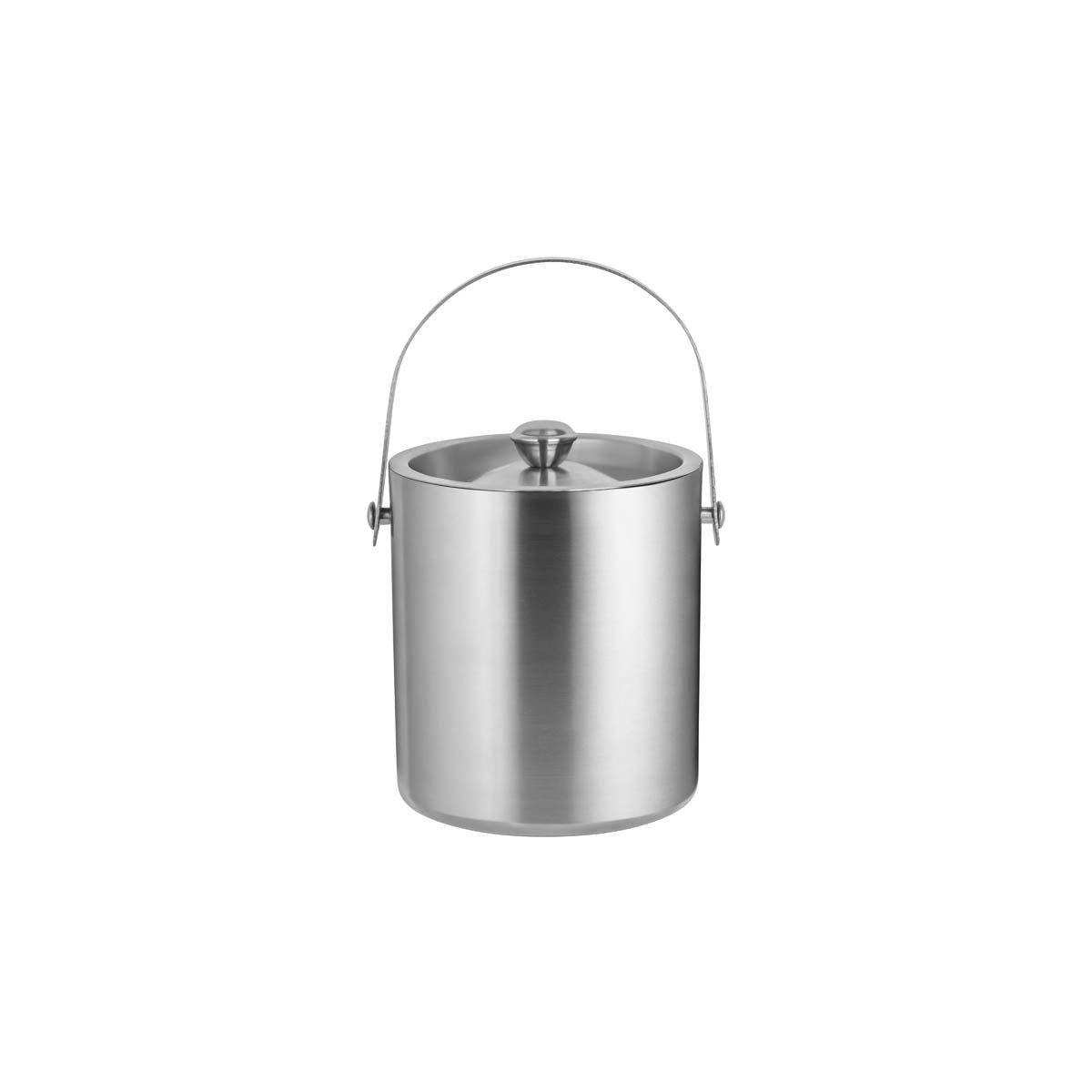 ZANZI DOUBLE WALL ICE BUCKET w/LID&HDL S/S 130x135mm 1.1lt