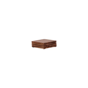 ZANZI ACACIA WOOD COASTER ( SET 4) 90x90x5mm