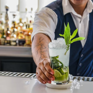 ZANZI MARBLE ROUND COASTER ( SET 4) 100x100x6mm WHITE