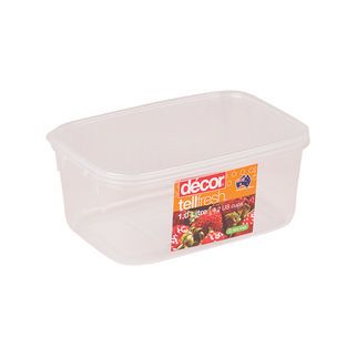 Decor Tellfresh Oblong Storage Container 1L Pack of 10