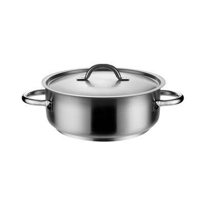 Pujadas Casserole-18/10, W/Cover, 400X155Mm/19.5Lt