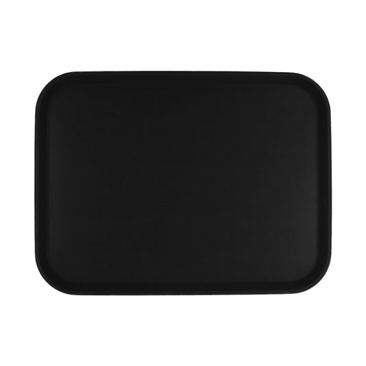 CHEF INOX RECT TRAY NON SLIP PLASTIC 405x550mm BLACK