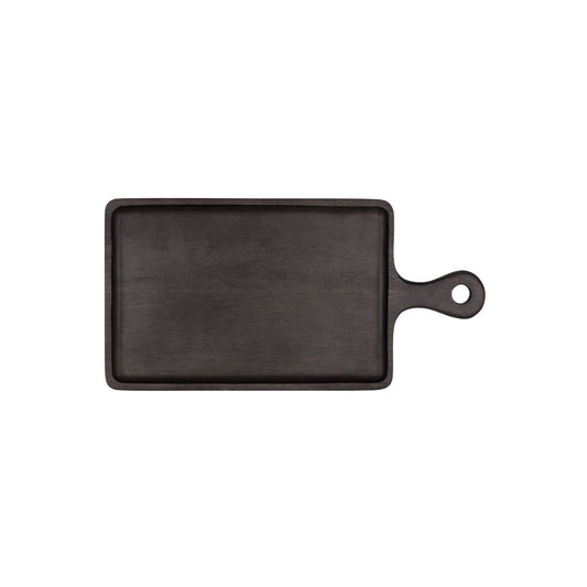 CHEF INOX RECT SERVING BOARD w/HDL MANGOWD 300x200x15mm DRK