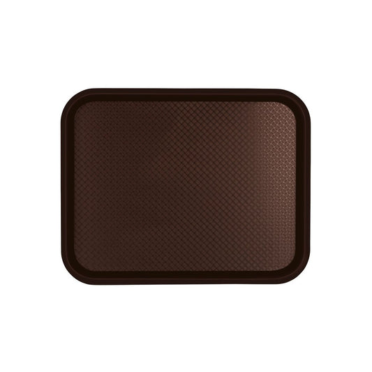 CHEF INOX PLASTIC TRAY POLYPROP 450x350x23mm BROWN