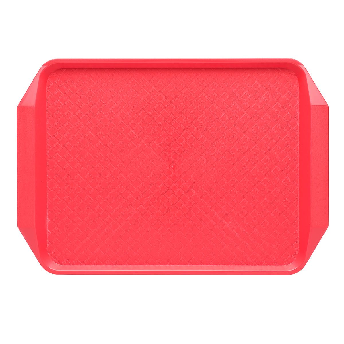 CHEF INOX RECT FAST FOOD TRAY PP 425x300x35mm RED