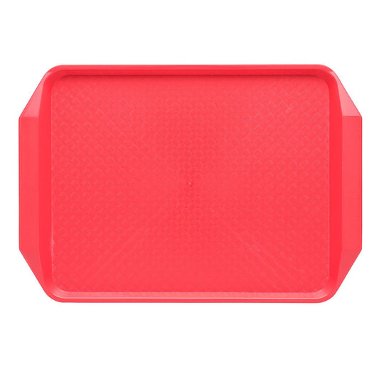 CHEF INOX RECT FAST FOOD TRAY PP 425x300x35mm RED
