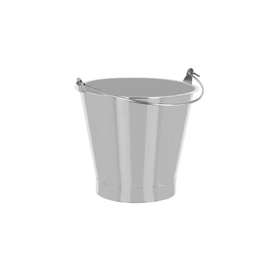Chef Inox Bucket 18/8 SS With Reinforced Base Rim 13 litre
