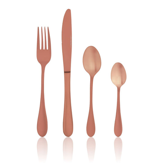 TABLEKRAFT SOHO ROSE CUTLERY SET 16pc 18/10