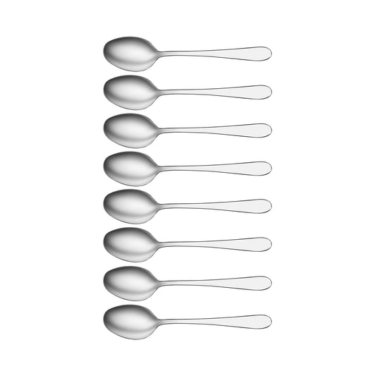 TABLEKRAFT LUXOR TEASPOON SET 8pc 18/0 135mm
