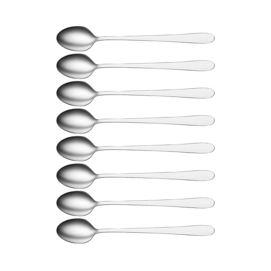 TABLEKRAFT LUXOR SODA SPOON SET 8pc 18/0 193mm