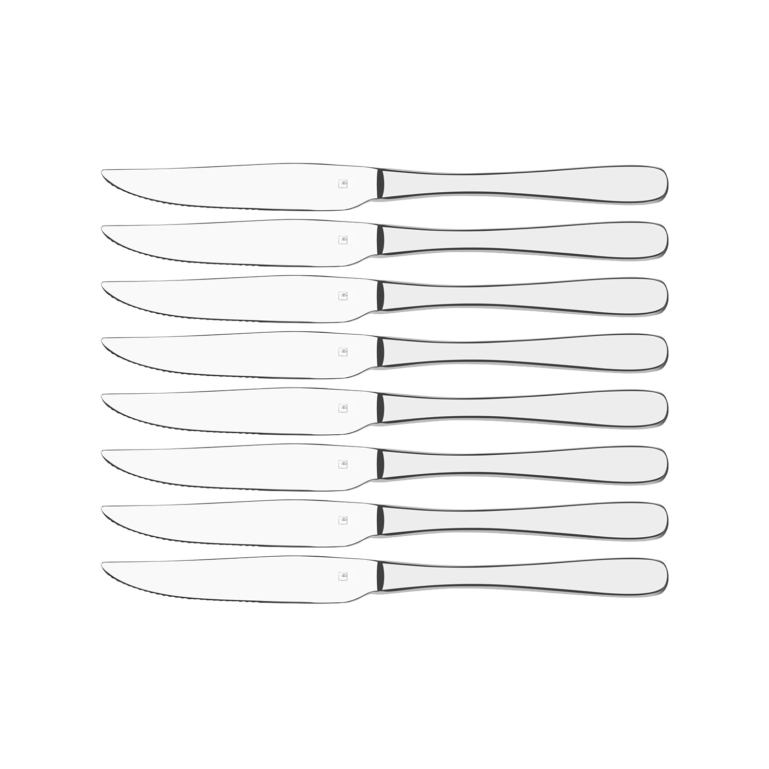 TABLEKRAFT LUXOR STEAK KNIVE SET 8pc S/S 238mm