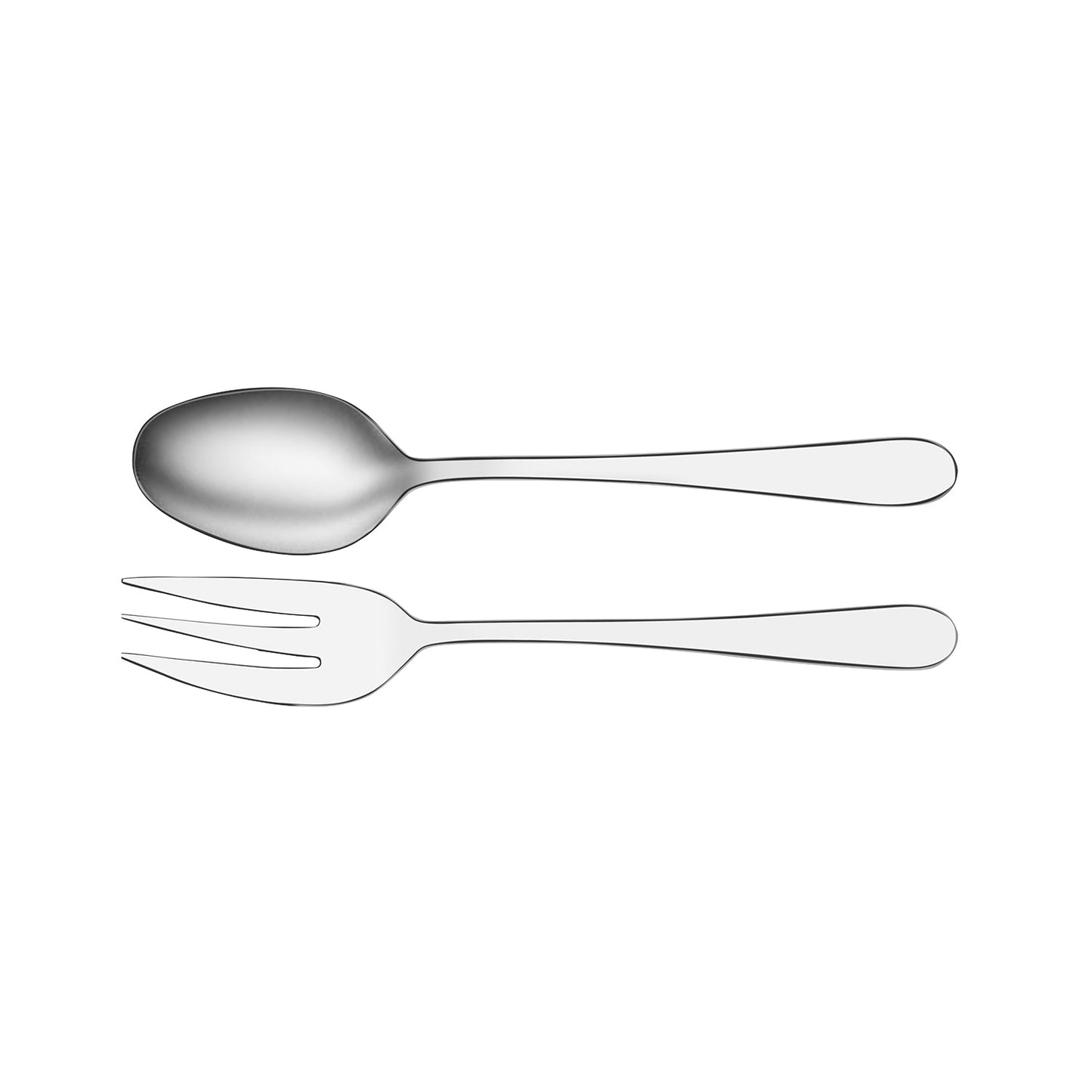 TABLEKRAFT LUXOR SERVING FORK+SPOON SET 2pc 18/0 235/228mm